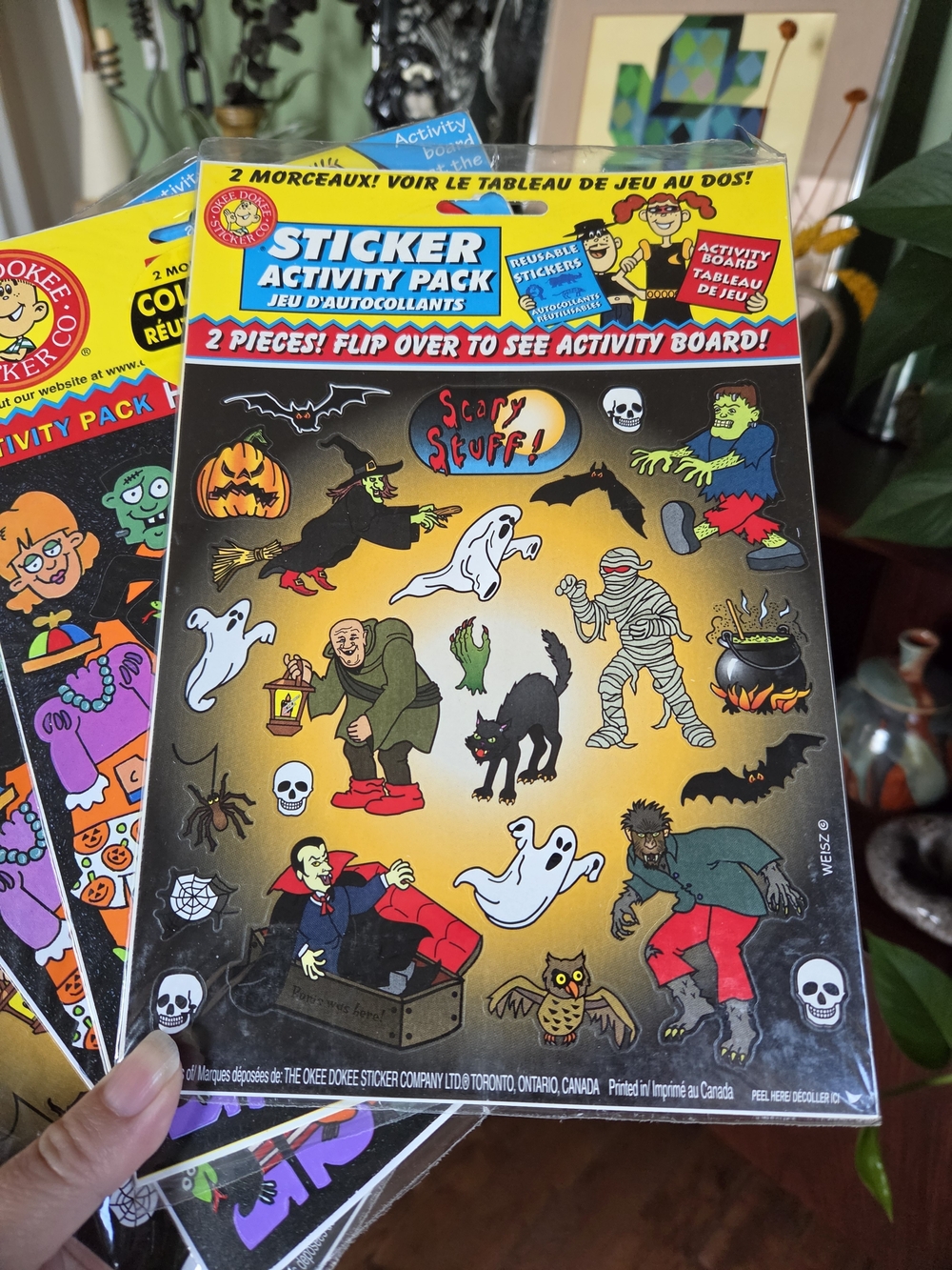 Vintage Halloween Sticker Activity Pack By Okee Dokee - Lot of 4